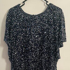 Sequin Knee Length Cocktail Dress